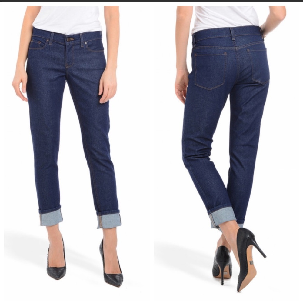 Mott & Bow Dark Wash Boyfriend Jeans Size 25